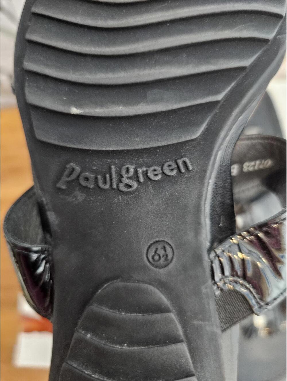 Paul Green Sandals Black Womens Size 6.5 Floral - Picture 4 of 7